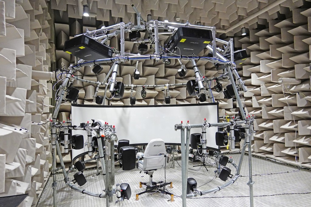 Large Anechoic Chamber with test rig,